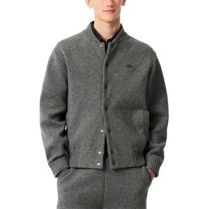 Lacoste Gray Wool Men's Cardigan